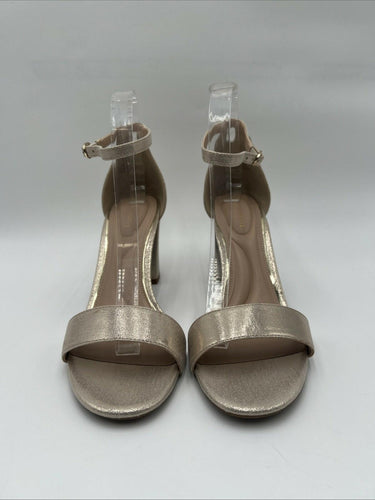 NWB Kelly & Katie Hailee Ankle Strap Sandals Gold Size 9W Kelly & Katie