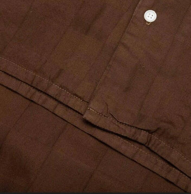 NWOT Men’s BTFL Checkered Sport Shirt Color Chocolate Size M