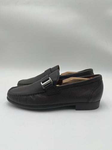Men’s Bally Colbar Slip On Brown leather loafers Size 7.5D