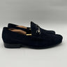 Men’s Saks Fifth Avenue "Dominic" Navy Perforated Suede Horsebit Loafer Size 10M Saks Fifth Avenue