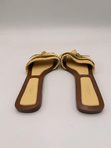 Alexandre Birman Clarita woven leather flat slides Size 36.5