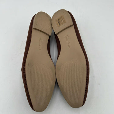 Women's Skechers Cleo Snip Slip on Flats Brown Size 6