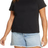 Plus Size Women's Bp. Crewneck T-Shirt, Size 1X - Black BP.