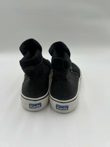 Keds Cooper Black Suede Side Zip Platform Shoes Size 9.5