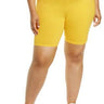 BP. High Waist Bike Shorts, Yellow Butter Size 2X BP.