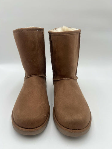 Makalu Brown Faux Suede Faux Fur Lined Winter Boots Size 7