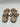 Gianvito Rossi Tebe flat suede sandals gold-toned chain-link Beige Size 36 GIANVITO ROSSI
