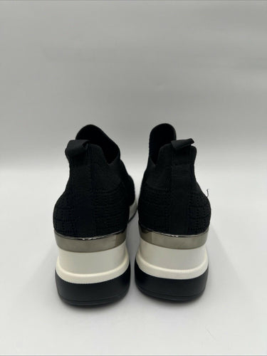 Mix No. 6 Tanna Black Stretch Knit Slip-On Wedge Sneaker Size 8M Mix No. 6