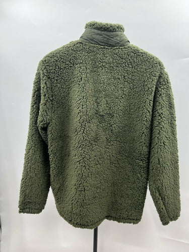 Weatherproof Vintage Sherpa Fleece Jacket Olive Green Deep Depths Mens L Weatherproof