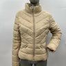 NWD Love Tree Women’s Full Zip Long Sleeve Puffer  Jacket, Color Khaki Size S Love Tree