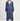NWD En Saison brand pleated blue long-sleeve dress. Size M
