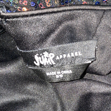 NWOT JUMP - SEQUIN OPEN BACK GOWN WITH SLIT Multicolor Size 9/10