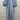 FRAME Dress Light Blue V Neck Puff Sleeve Tiered Crinkle Midi XS/TP FRAME