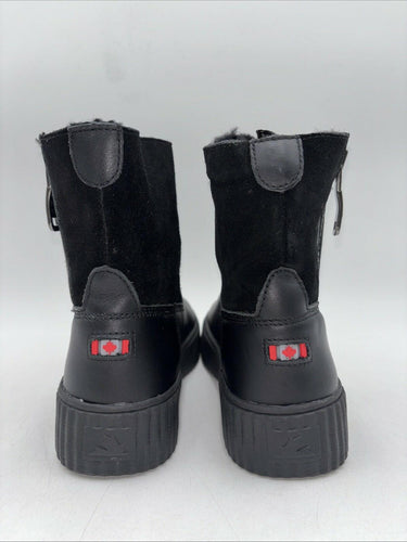 Pajar Canada Caline Waterproof Black Winter Snow Platform Boots Womens Sz 6-6.5