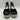 Crown Vintage Jaussie Espadrille Wedge Sandal Black Suede size 8M Crown