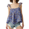 Free People Women's Nala Printed Babydoll Top, PINK Combo, M Free People