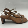 Women’s Anne Klein Jelina Black Heel heeled chain sandal Size 9M Anne Klein