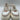 Le Tigre MIDTOWN White/Taupe Leather Low Top Lace Up Platform Sneakers, Size 9.5 Le Tigre