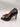 VALENTINO BY MARIO VALENTINO Clara Logo Black Leather Pump Size 8 VALENTINO BY MARIO VALENTINO