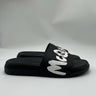 Alexander McQueen Graffiti Logo black rubber pool slide Size 42 M Alexander Mcqueen