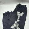Designs Untitled Metal Men Works Black joggers Silver Graphic Aizw XL Black