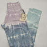 Electric & Rose Tie Dye Leggings Purple Blue Pastel High Waist S Electric & Rose