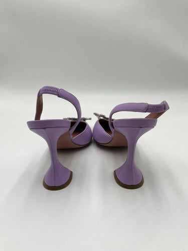 Amina Muaddi Begum 95mm slingback pumps in purple "unicorn" Size 38.5 Amina Muaddi