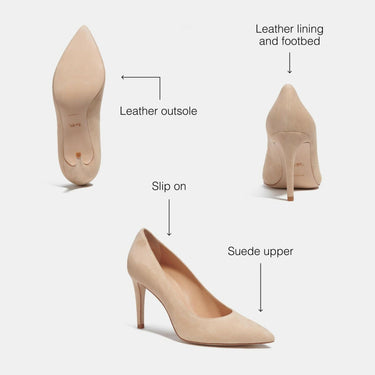 Women's COACH, Skyler Suede Pump, Beechwood, Size 11 B