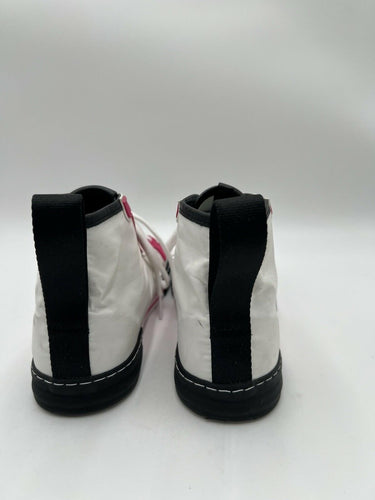 Moschino high-top sneakers in a white, pink, and black Size 41