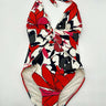 Vince Camuto Woman’s Wild Lotus Plunging Wrap One-Piece Swimsuit Size 8 Vince Camuto