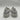 Alexander McQueen Deck Plimsoll sneakers in silver glitter and white Size 41 Alexander McQueen