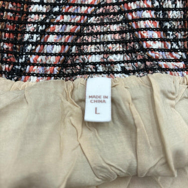 NWOT Shyanne Women's Printed Bohemian Cami/Kimono Set Pecan Size L