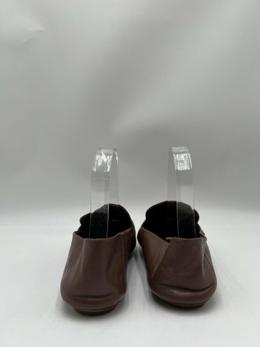 Fendi Baguette Brown leather loafers gold-toned FF logo Size 36.5
