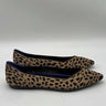 Women’s Rothy's The Point ballet flats in leopard print knit pattern Size 9.5 ROTHY'S
