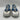Valentino Garavani Wade Runner Low-Top Sneakers White Navy Blue Size 42 Valentino