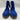 SAINT Mens Blue Suede Canvas Lace Up Combat Boots Gum Sole Work Boots 11 &Work