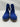 SAINT Mens Blue Suede Canvas Lace Up Combat Boots Gum Sole Work Boots 11 &Work