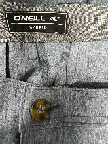 NWT ONeill Hybrid Shorts Gray Heather Stretch Boardwalk Chino Walk Surf NEW 30