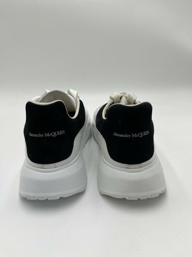 Alexander McQueen Court Trainer in White and Black Leather Size 37 Alexander McQueen
