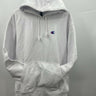 Champion Hoodie Mens White Reverse Weave Embroidered C Logo Fleece XL Champion