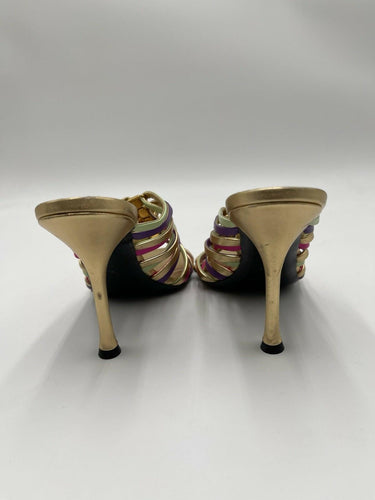 Valentino Garavani 'Rockstud' 100mm strappy mules Heels Size 36.5 Valentino