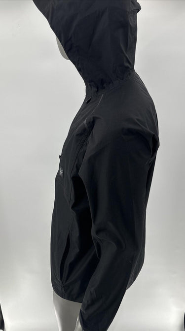 NWOT Hawx Men’s Solid Full Zip Hooded Rain Jacket Black Size M