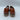 NAOT Fremont Burnt Orange Patent Leather Loafer Chain Lug Sole Womens 39 Naot