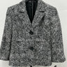 Kim Rogers Blazer Black White Geometric Print Suit Jacket NWT 8 Kim Rogers
