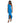 Xscape Long One Shoulder Ruffle Asymmetric Blue 16