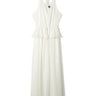 Sam Edelman Shadow Stripe Peplum (White) Women's Dress size 4 Sam Edelman