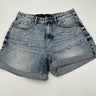 Vero Moda Denim Shorts Joana Cuffed Acid Wash Distressed NWT - M Vero Moda