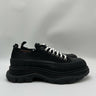 Alexander McQueen black canvas Tread Slick lace-up sneaker Size 42 Alexander McQueen