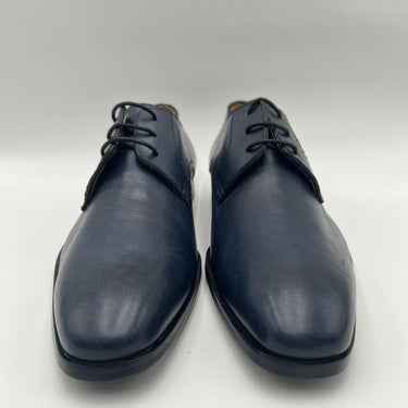 Men’s Saks Fifth Avenue Blue Leather  plain-toe derby dress shoe Size 8.5M Saks Fifth Avenue