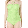 Michael Kors Womens Animal-Print Halter Sw Green 4 Michael Kors